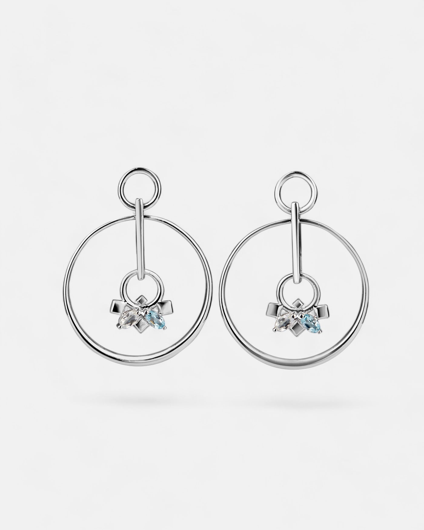 Infinite Creolen Topas Silber