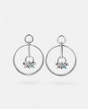 Infinite Creolen Topas Silber