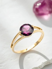 Intention Ring Rhodolith - Selbstbewusstsein Gold