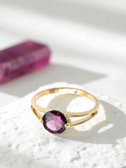 Intention Ring Rhodolith - Selbstbewusstsein Gold