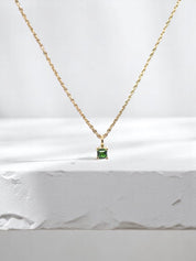 Creativity Necklace Chrome Diopside Gold