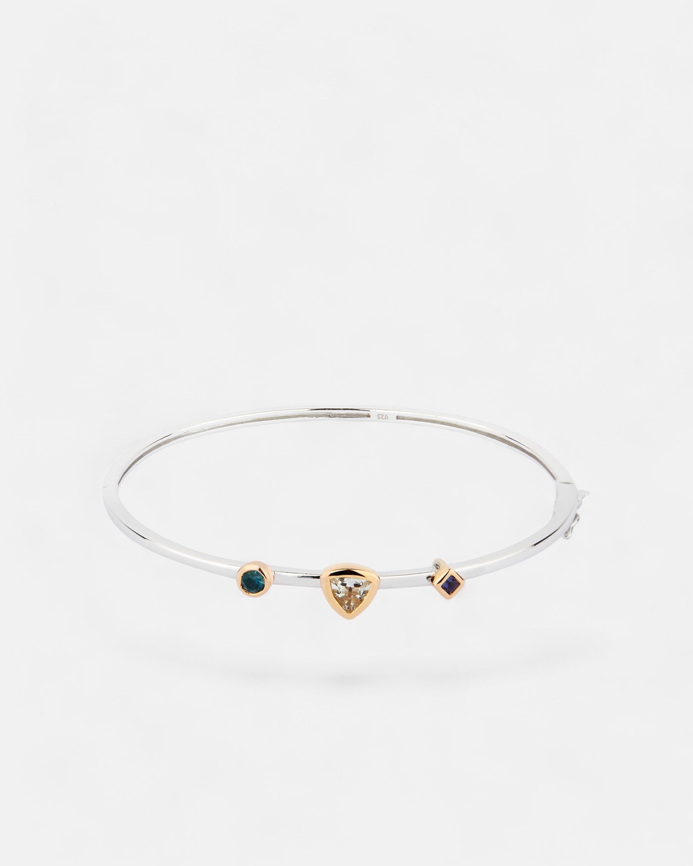 Lucid bangle green amethyst silver