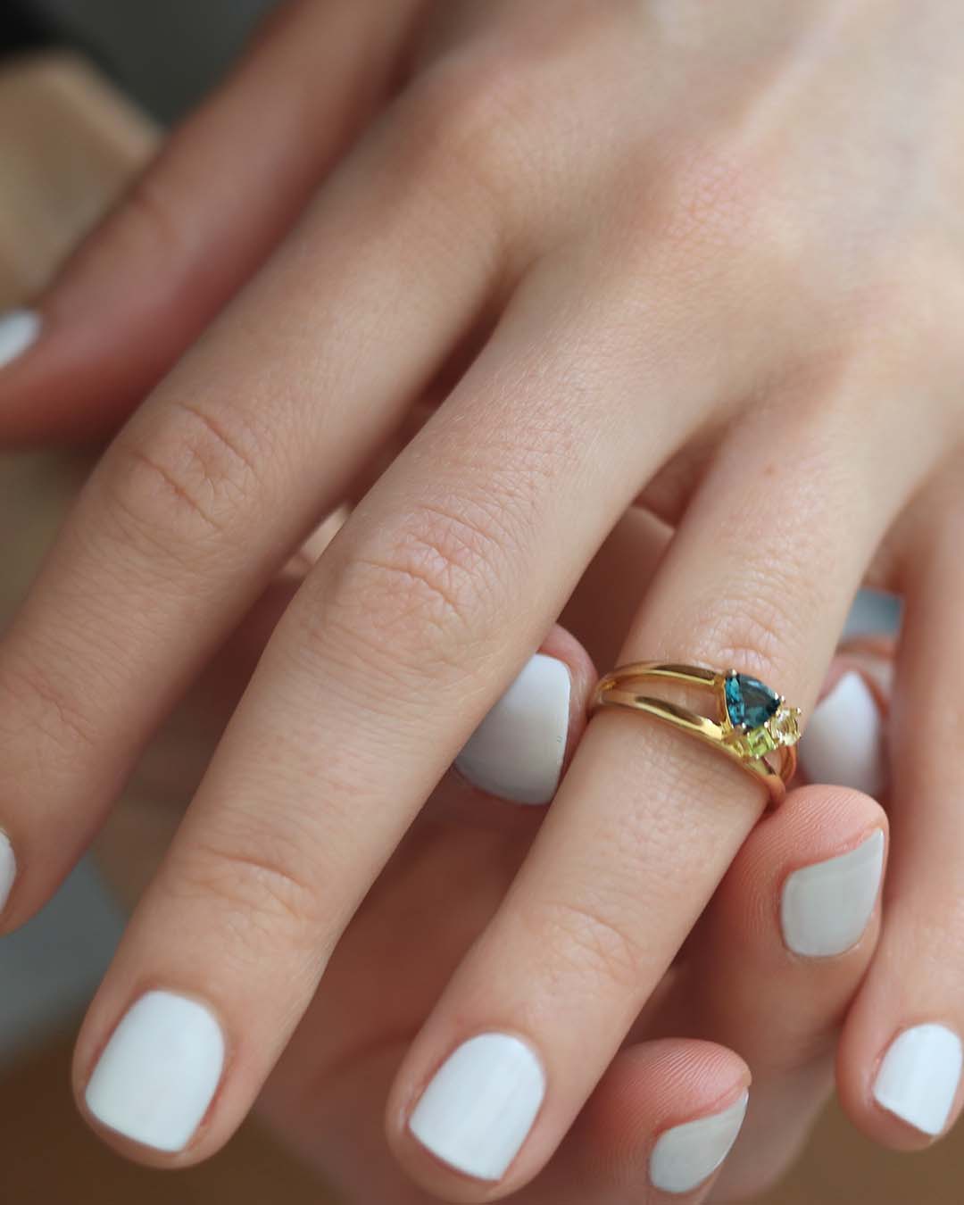 Lucid Ring Topaz Gold