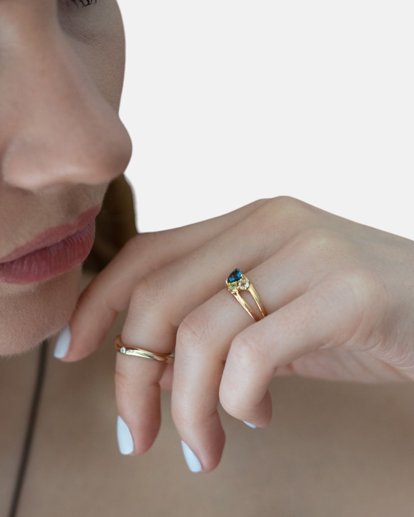 Lucid Ring Topaz Gold