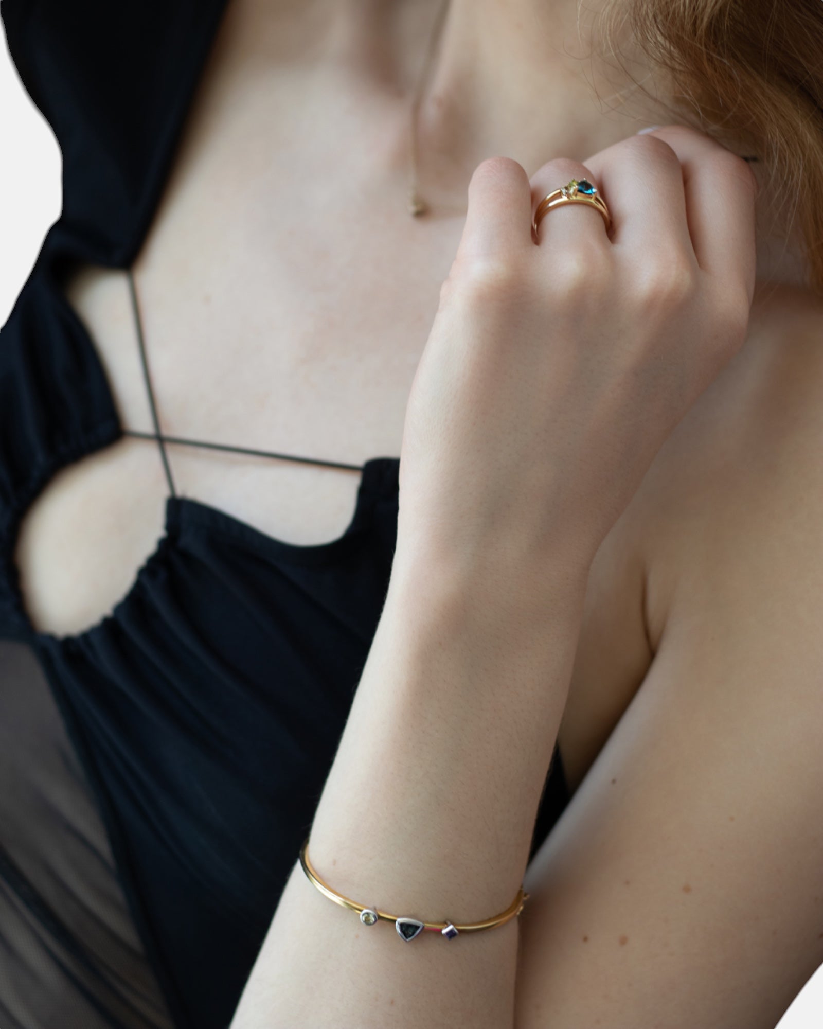 Lucid Ring Topaz Gold