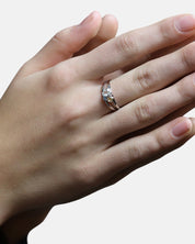 Lucid Ring grüner Amethyst Silber