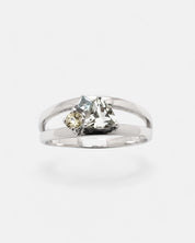 Lucid ring green amethyst silver