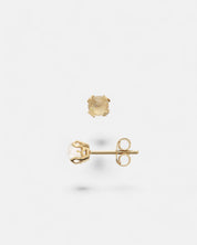 Mystic-me earrings rutilated quartz gold