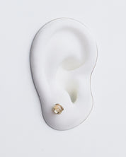 Mystic-me earrings rutilated quartz gold