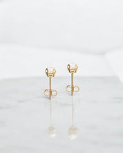 Mystic-me earrings rutilated quartz gold