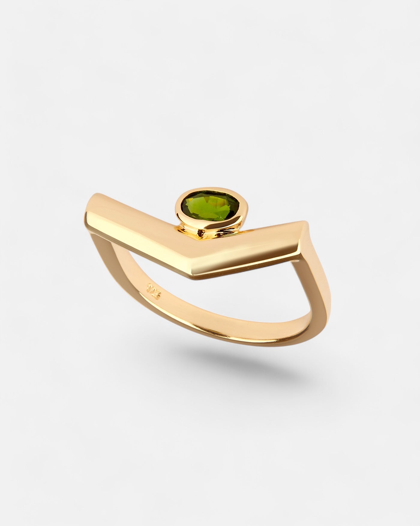 Pioneering Ring Chromdiopsid Gold