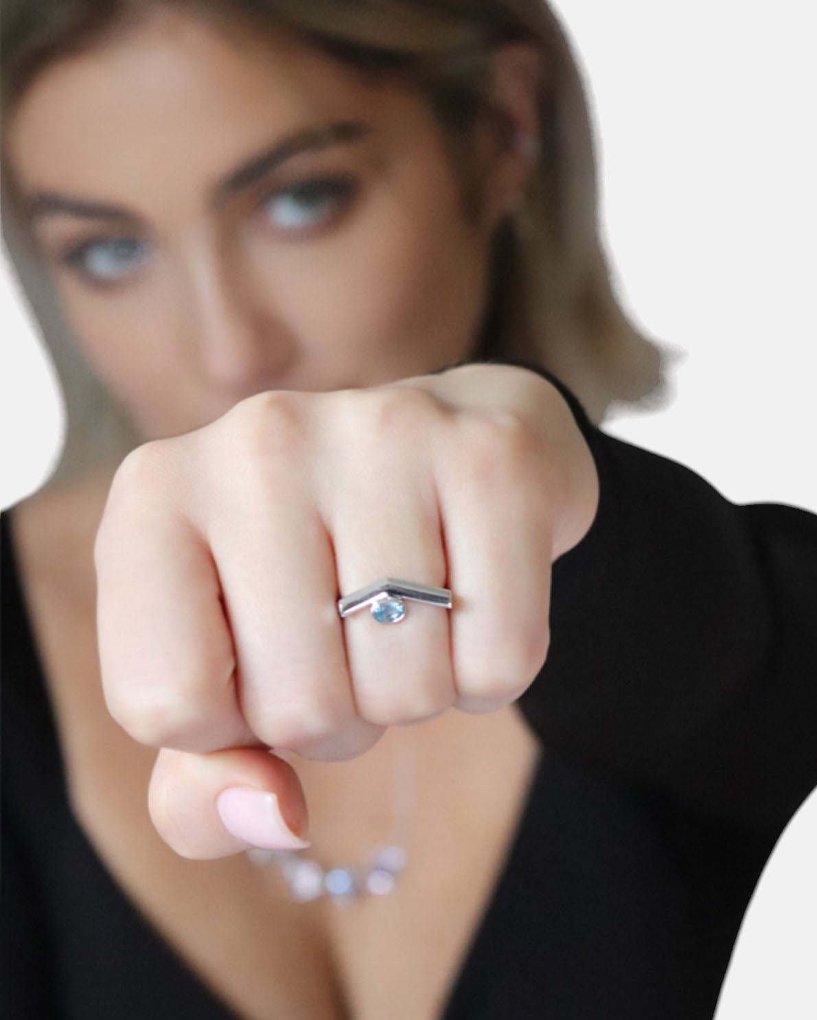 Pioneering Ring Topaz Silver