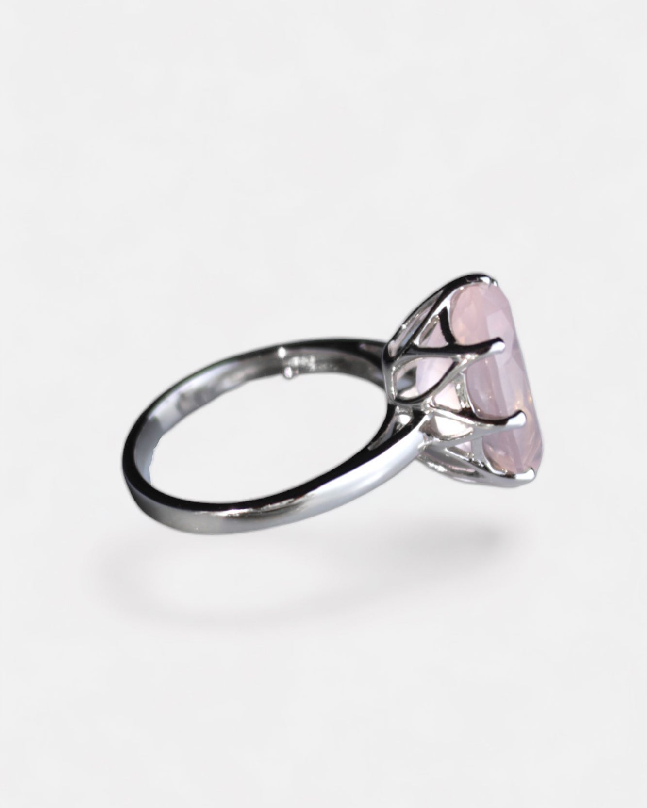 Rose Ring Rose Quartz Silver