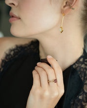 Intention Ring Garnet Gold - Positivity