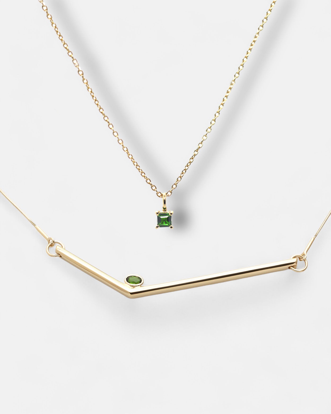 Kreativität Gold Halsketten Set