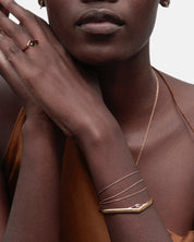 Unlimited Love Bangle Rose Quartz Gold