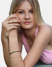 Unlimited Love Bangle Rose Quartz Gold