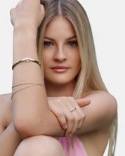 Unlimited Love Bangle Rose Quartz Gold