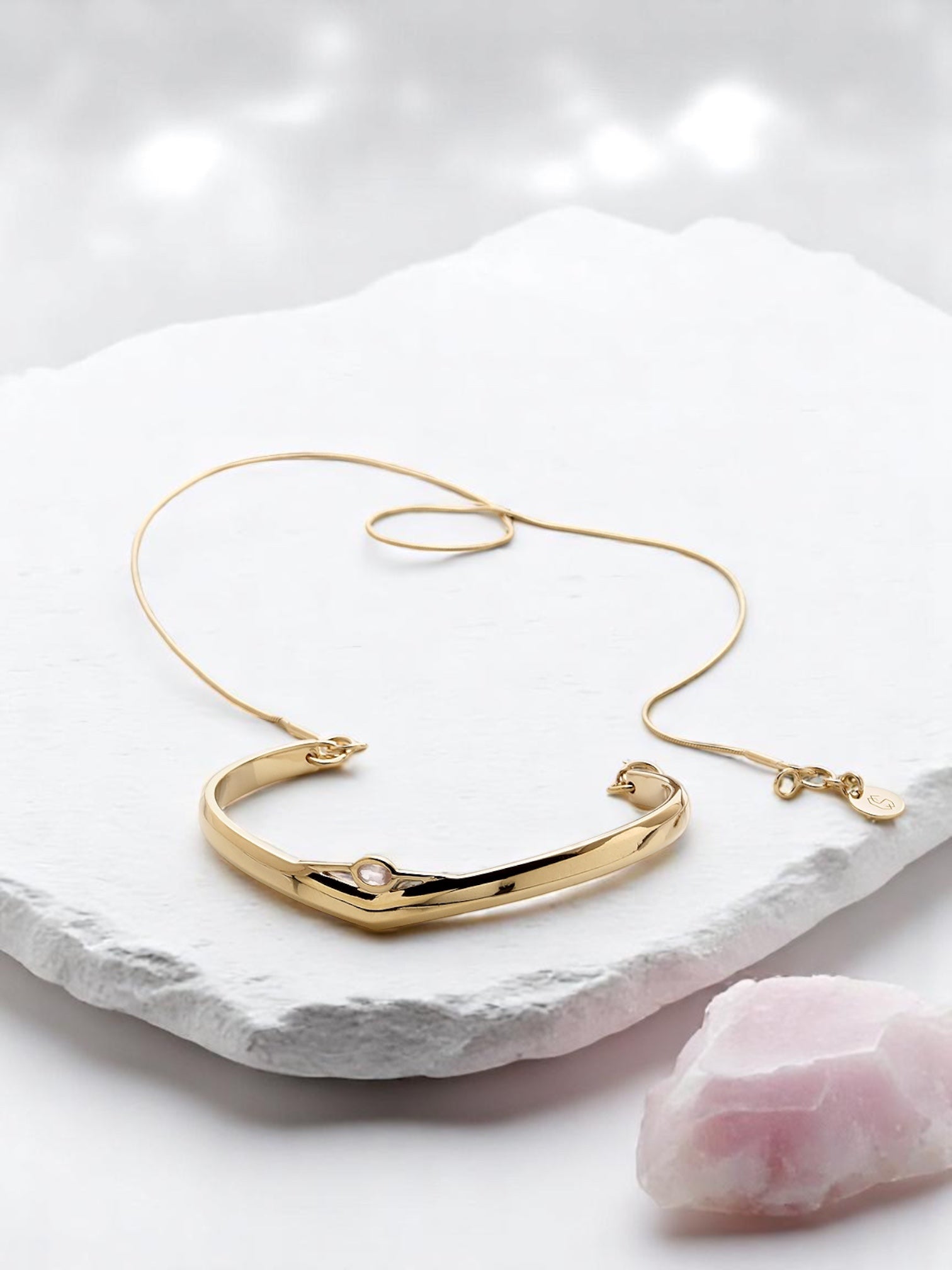 Rose Quartz jewellery-Set – Self-love, strength in duo