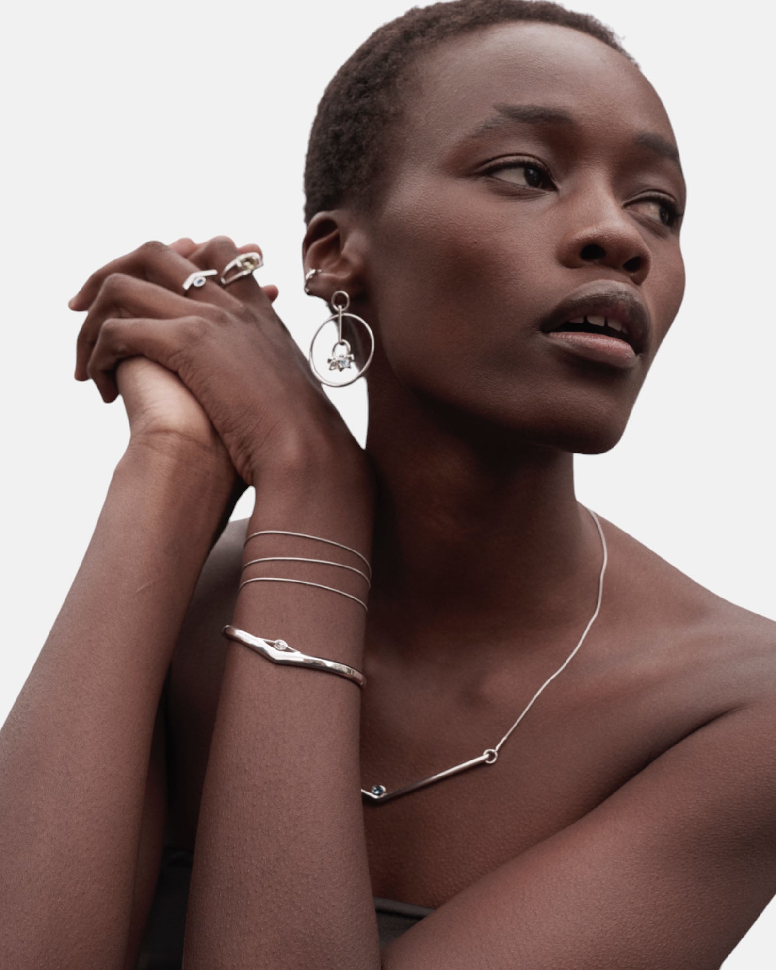 Transforming Necklace Topaz Silver