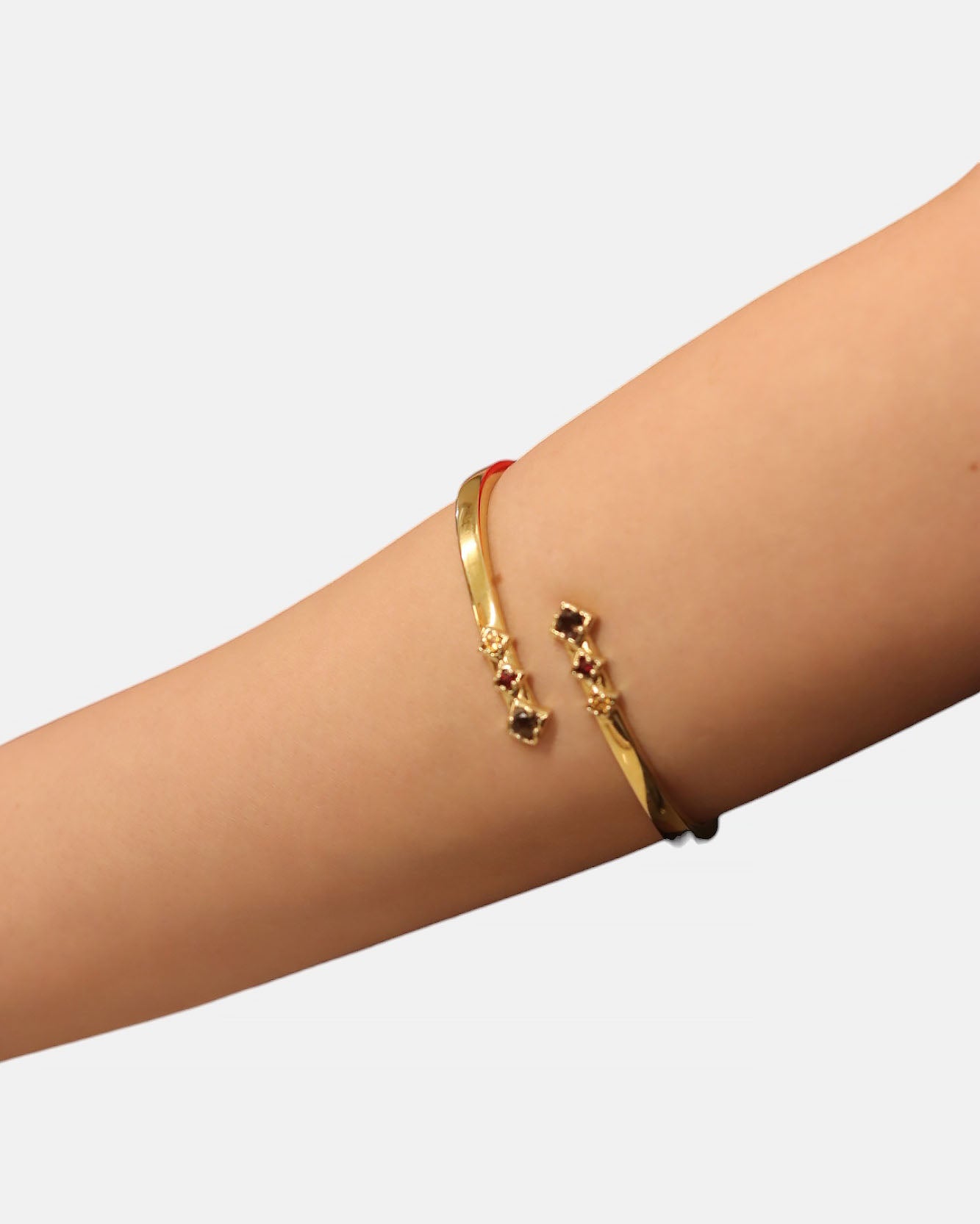 Visionary Armreif Rauchquarz Gold