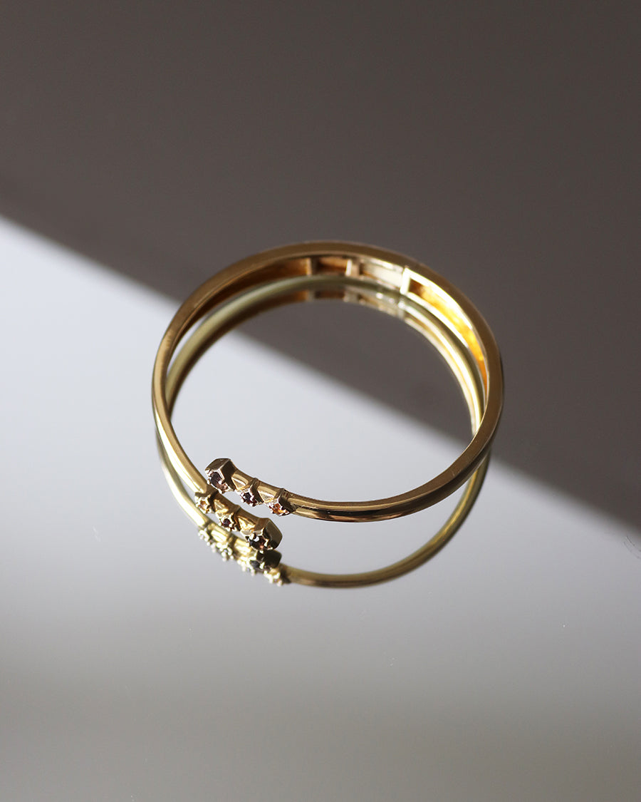 Visionary Bangle Smoky Quartz Gold