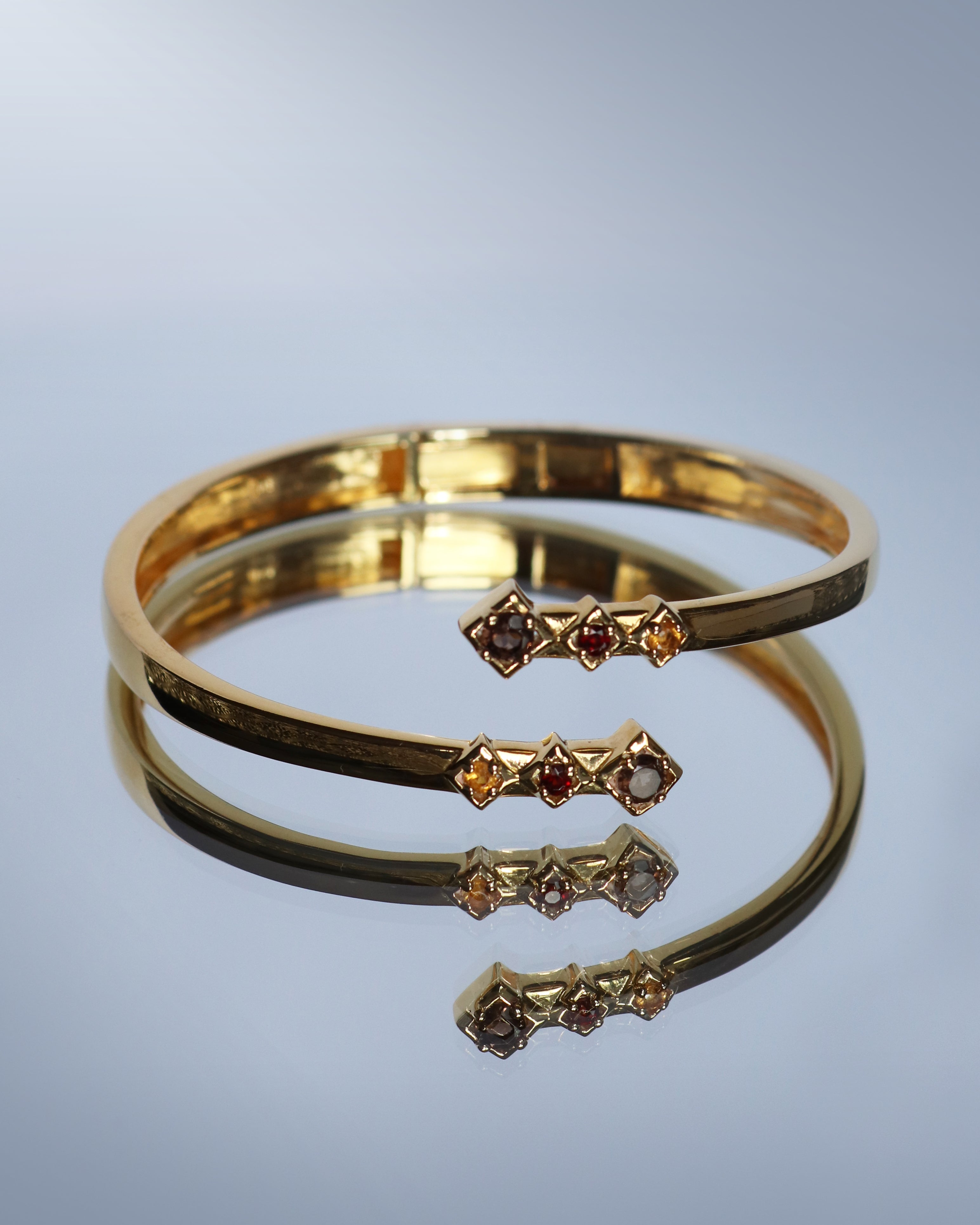 Visionary Bangle Smoky Quartz Gold