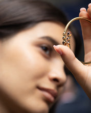 Visionary Armreif Rauchquarz Gold