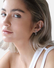 Visionary Ohrstecker Rosenquarz Silber