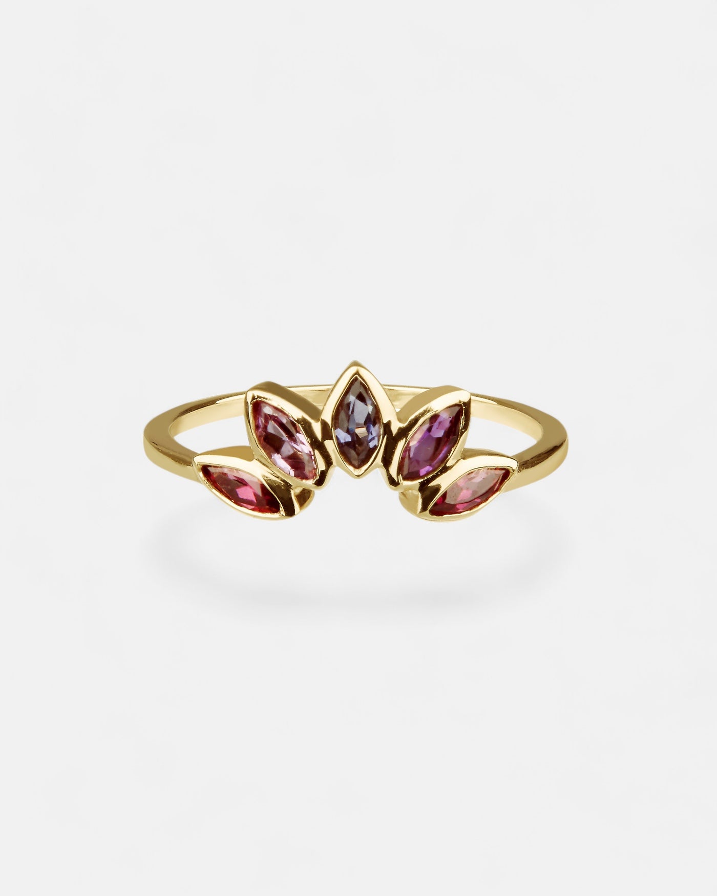 Crown Ring Amethyst Gold