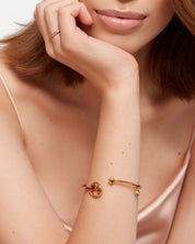 Heroic Bangle Smoky Quartz Gold