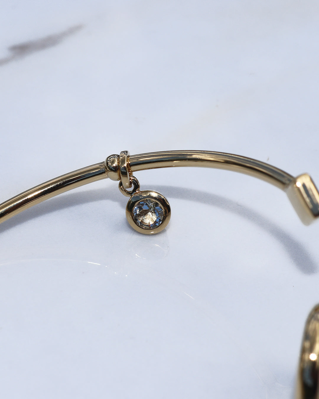 Heroic Bangle Smoky Quartz Gold