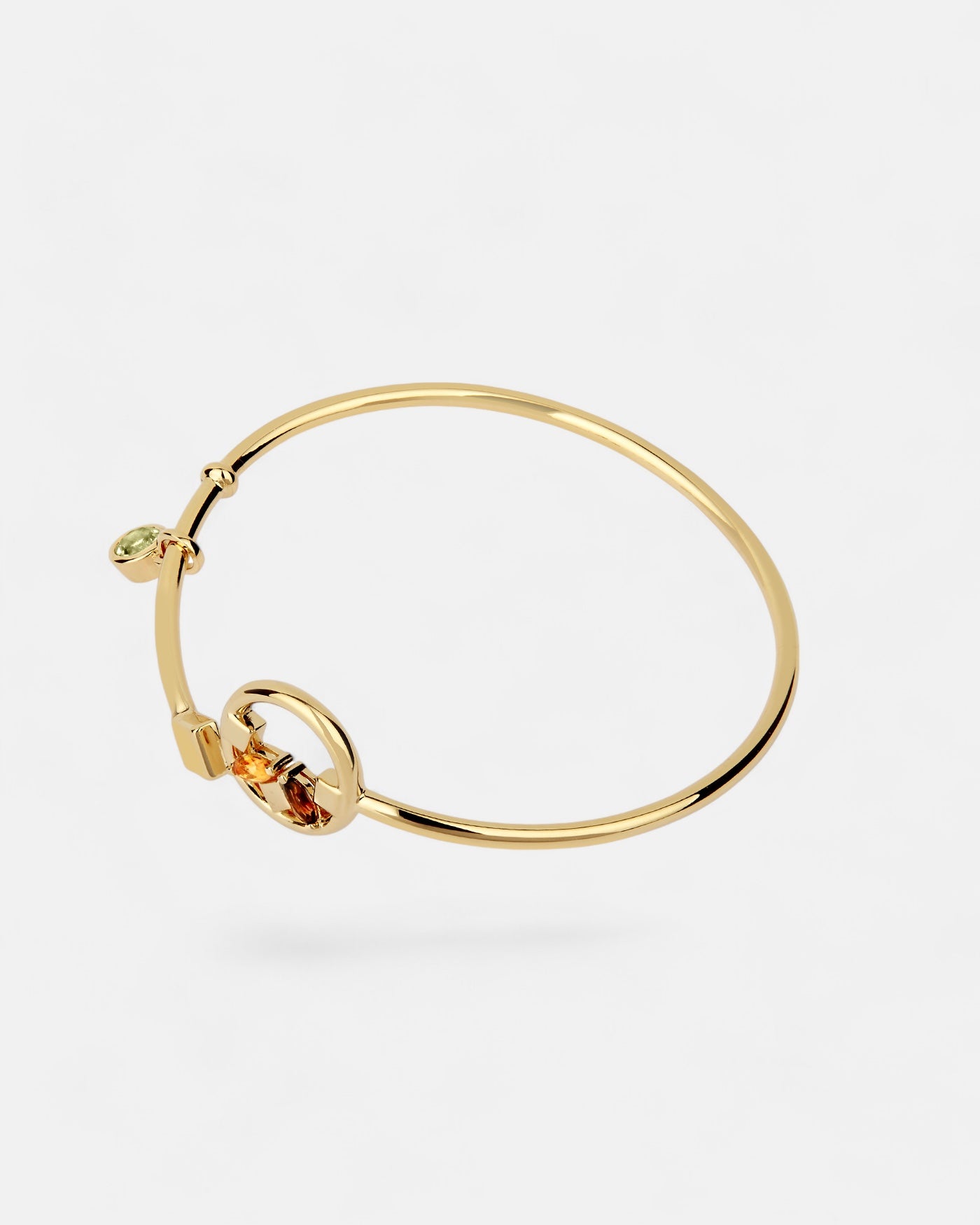 Heroic Bangle Smoky Quartz Gold