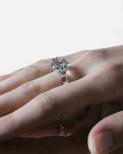 My Brilliant Ring green amethyst silver
