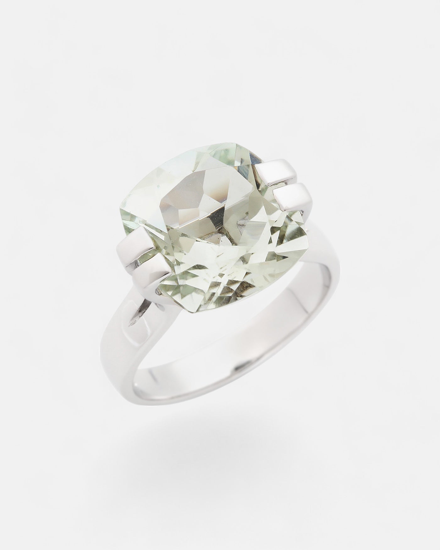 My Brilliant Ring grüner Amethyst Silber