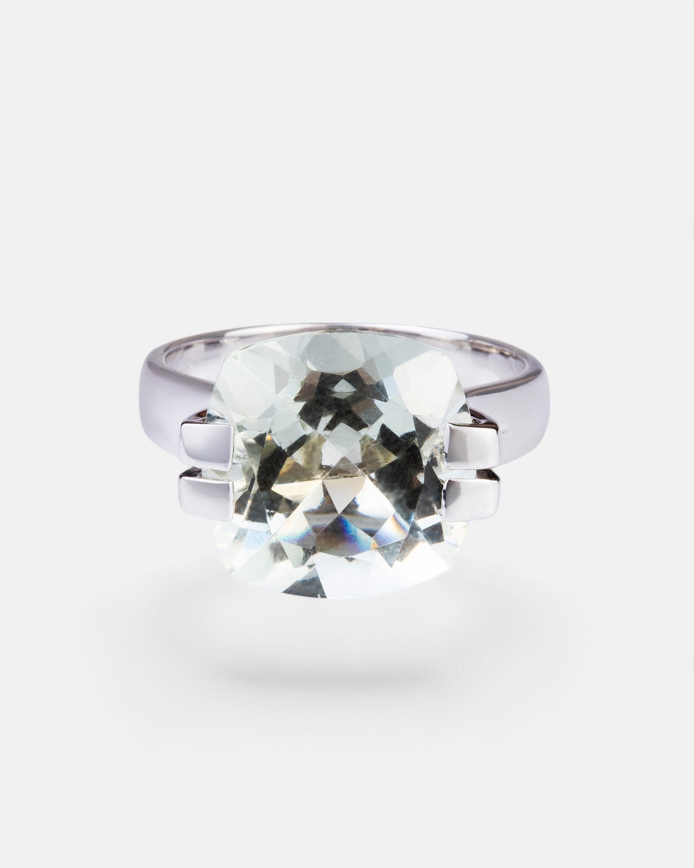 My Brilliant Ring green amethyst silver