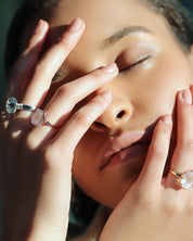Loving You Ring Rose Quartz Rose Gold