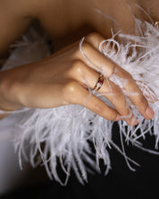 Imaginative Ring Garnet Gold