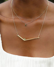 Kreativität Gold Halsketten Set