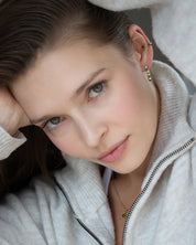 Cit'azone grün - Ear cuff Chromdiopsid Gold