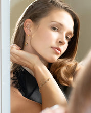 Positivity Energy - Red Garnet & Green Amethyst Earring Set