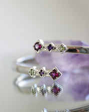 Visionary Bangle Silver Rhodolite
