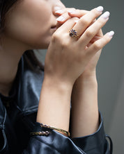 Visionary Armreif Rauchquarz Gold