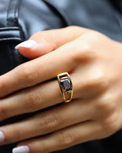 Charming Quartz Ring Smoky Quartz Gold