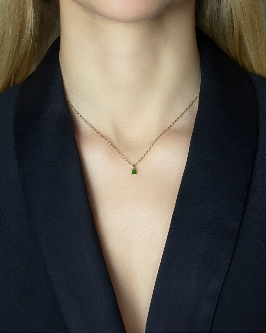 Creative Flow Set – Chromdiopsid Halskette & Earcuff für Inspiration & frische Ideen