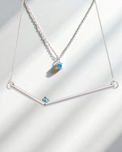 Transforming Topaz Halsketten-Set – Klarheit & Kommunikation im Duo