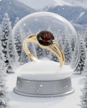 Intention Ring Garnet Gold - Positivity