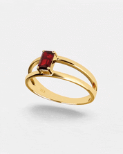 Roter Granat Edelstein Ring Gold - Imaginative Ring - Edelsteinschmuck gold