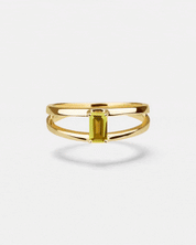 Peridot Ring Gold - Goldring Damen - Edelstein Ring Gold