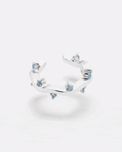 Topas Ohrschmuck Set – Earcuff & Rhodolith Ohrringe für Klarheit & Selbstvertrauen